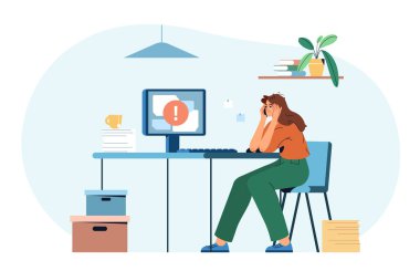 Enerji dolu ve yorgun kadın ofis çalışanı.