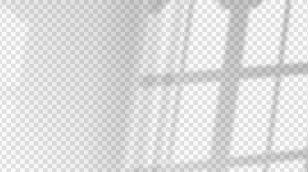 Sovrapposizione realistica trasparente ombra dalla finestra — Vettoriale Stock