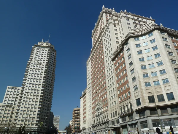 Plaza de Espaélia (Plaza de Espanha), Madrid, Espanha — Fotografia de Stock