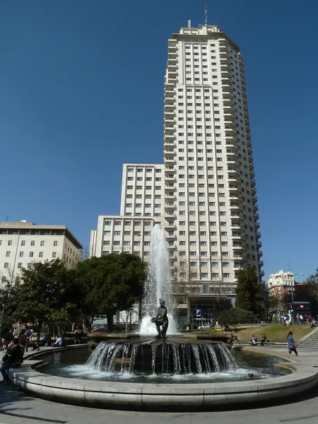 Plaza de España (Plaza of Spain), Madrid, Spain — Φωτογραφία Αρχείου