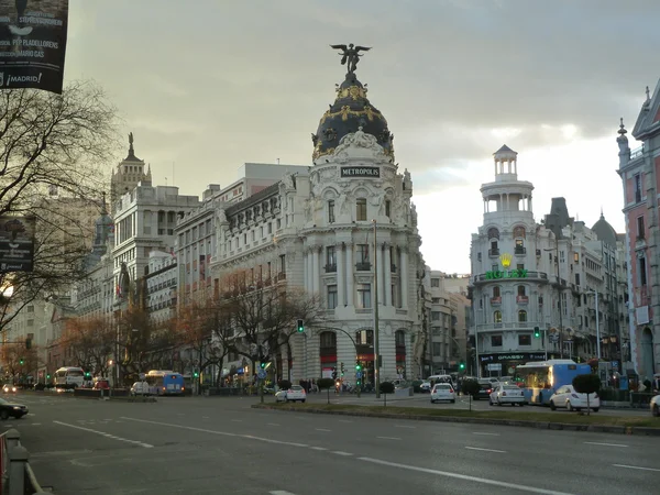 A Hotel Metropolis, Madrid, Spanyolország — Stock Fotó