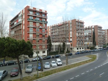 Paseo de la castellana, madrid, İspanya