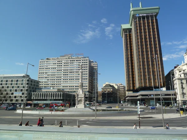 Paseo de la castellana, Μαδρίτη, Ισπανία — Φωτογραφία Αρχείου