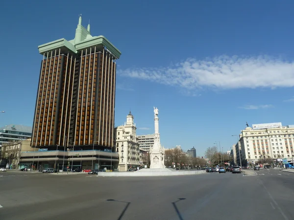 Plaza de Colon (Columbus Square) in Madrid, Spain — Stock Photo, Image