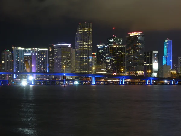 Miami Downtown por la noche —  Fotos de Stock