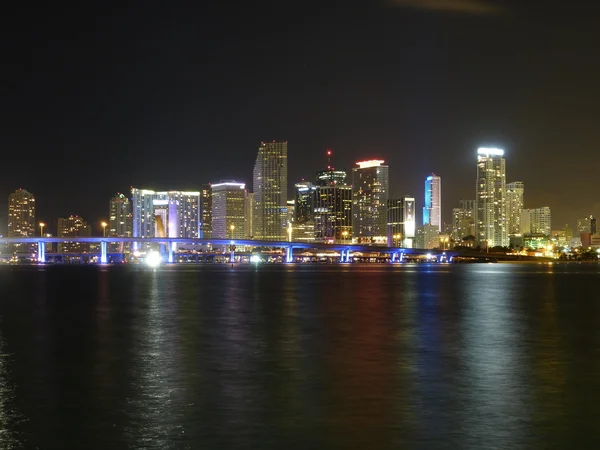 Miami Downtown di notte — Foto Stock