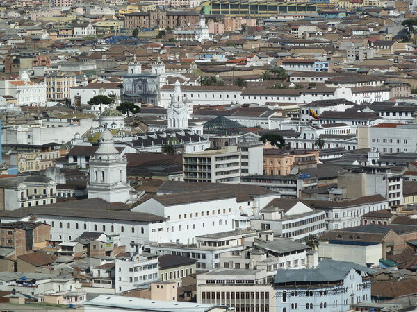 Панорамный вид на Кито, Эквадор

