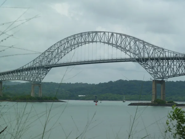 Trans Amerikan köprü Panama'da Güney ve Kuzey Amerika (Puente de las Americas'da bağlama)