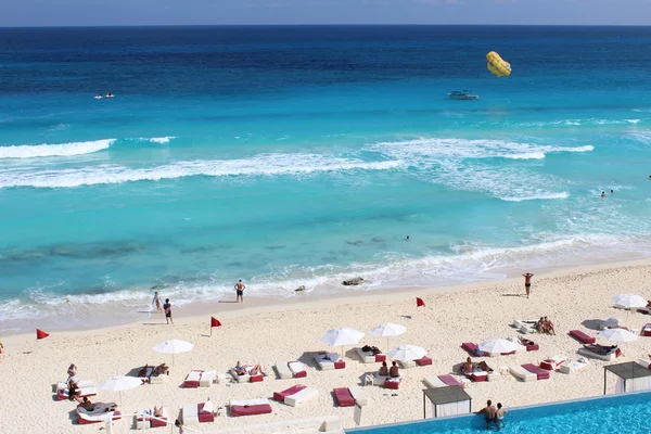 Mare dei Caraibi a Cancun, Messico — Foto Stock