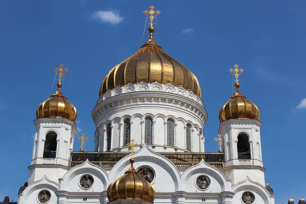 Catedral de Cristo Salvador (Iglesia Ortodoxa Rusa), Moscú, Rusia — Foto de Stock