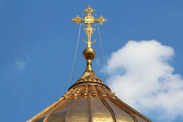 La cúpula de la Catedral de Cristo Salvador (Iglesia Ortodoxa Rusa), Moscú, Rusia Fotos De Stock Sin Royalties Gratis