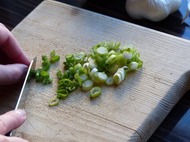 Bruschetta madde domates ve soğan ile