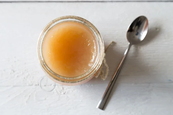 Pear jam in a jar — Stock Photo, Image