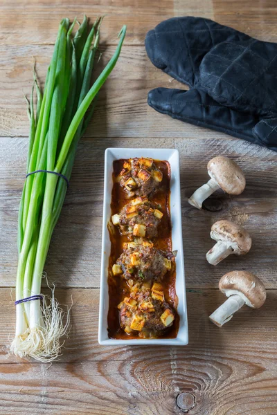 Stuffed mushrooms — Stock Photo, Image