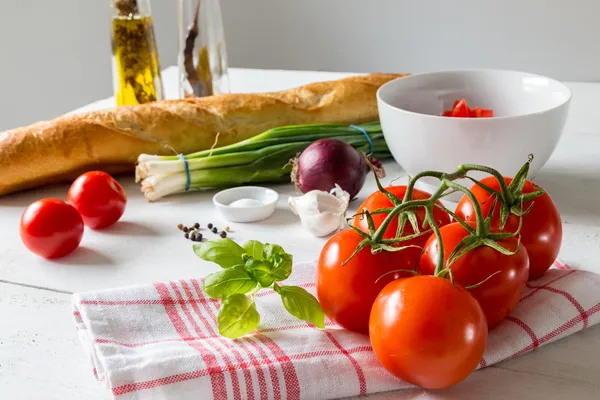 Bruschetta ingredients — Stock Photo, Image
