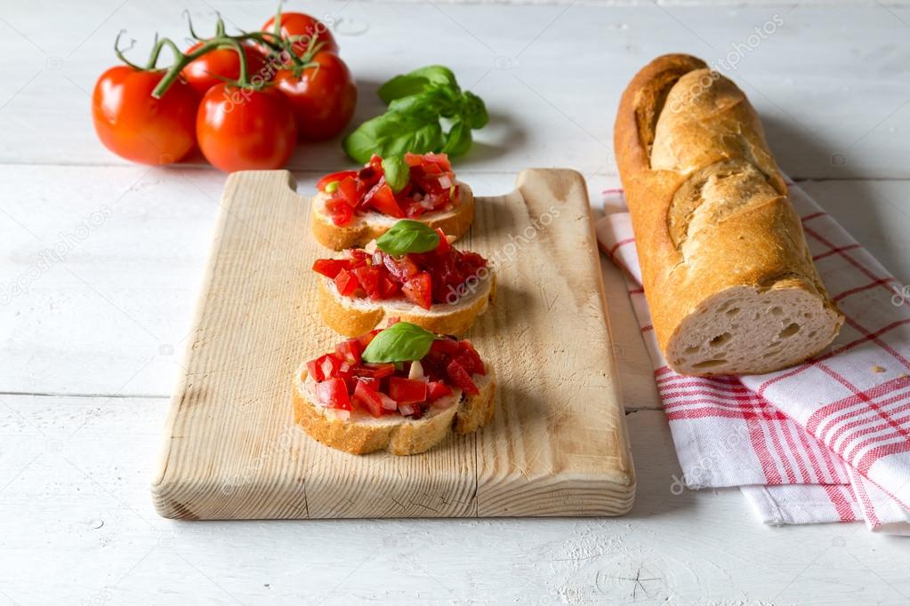 Bruschetta with tomato
