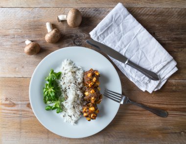 Doldurulmuş mantar.