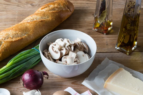 Bruschetta ingredients — Stock Photo, Image