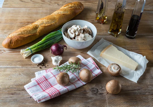 Bruschetta ingredients — Stock Photo, Image