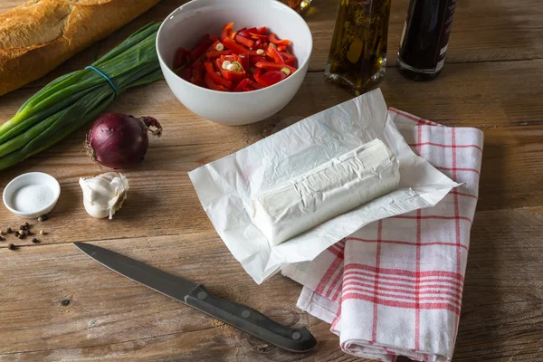 Bruschetta ingredients — Stock Photo, Image