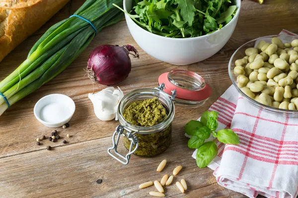 Bruschetta Ingredientes — Fotografia de Stock