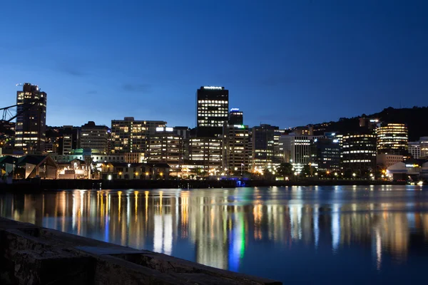 Wellington CBD Alacakaranlık 'ta — Stok fotoğraf