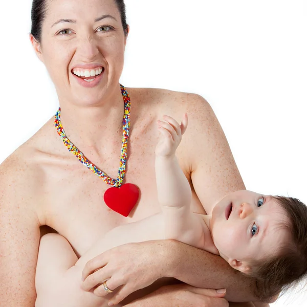 Madre con il suo bambino — Foto Stock