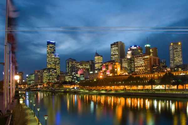 Panoramę Melbourne — Zdjęcie stockowe