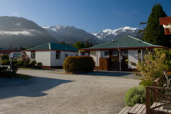 Hegyi kabinok, Új-Zéland — Stock Fotó