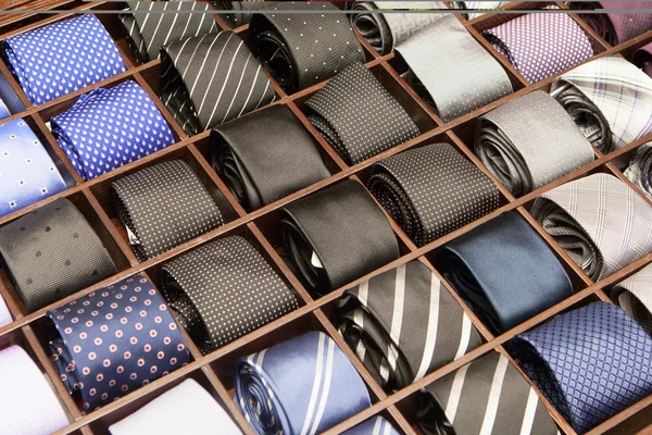 Krawaty na wyświetlaczu — Zdjęcie stockowe