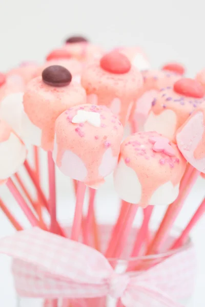 Chocolate dipped marshmallows — Stock Photo, Image