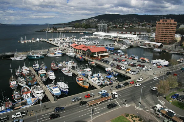 Vista hacia el paseo marítimo de Hobart —  Fotos de Stock