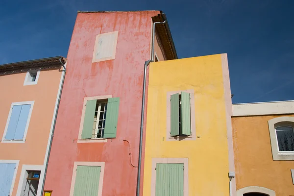 Roussillon gebouwen — Stockfoto