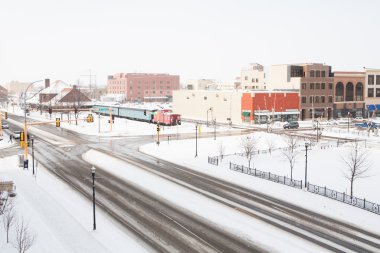 Downtown Fargo in Winter clipart