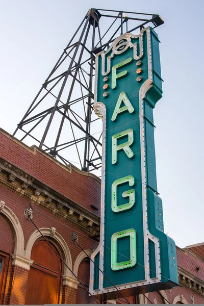Знак театра Фарго — стоковое фото