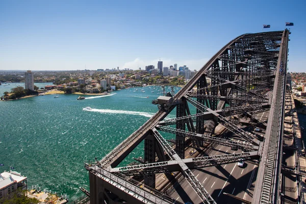 Noord Sydney vanaf de Harbour Bridge — Stockfoto