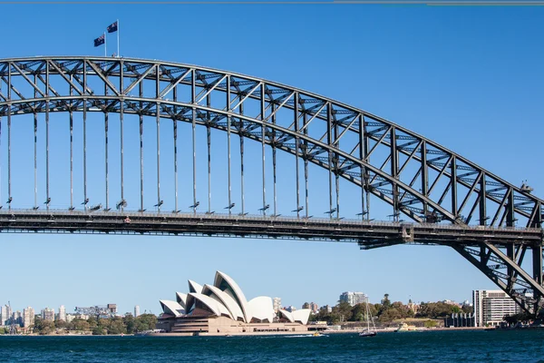 Sydney Liman Köprüsü Açık Bir Gün — Stok fotoğraf