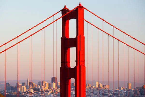 Golden Gate View At Dusk — Stock Photo, Image