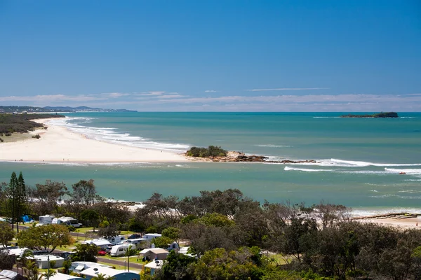 Maroochydore і близнюки вод — стокове фото