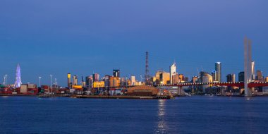 Alacakaranlıkta Melbourne Skyline