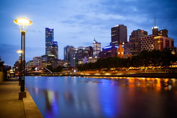 Melbourner Skyline — Stockfoto