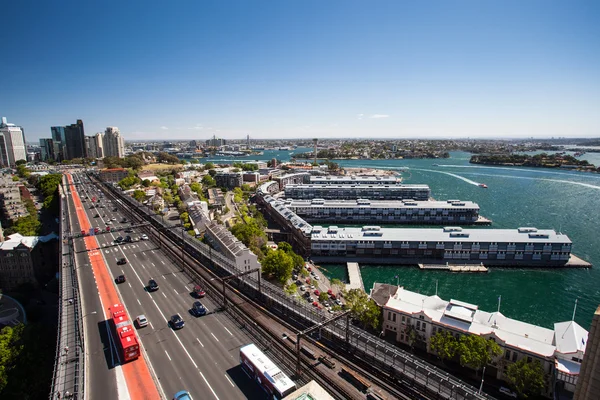 Walsh Bay desde el puente del puerto — Foto de Stock