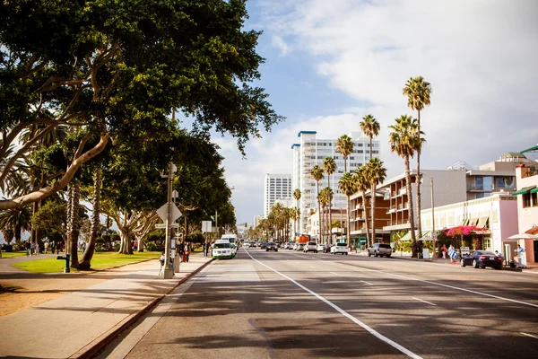 Ocean Ave em Santa Monica — Fotografia de Stock