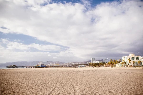 Frente a la playa de Santa Monica — Foto de Stock