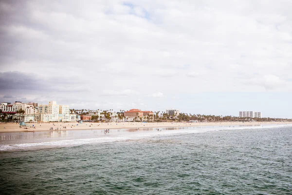 Front plaży Santa Monica — Zdjęcie stockowe