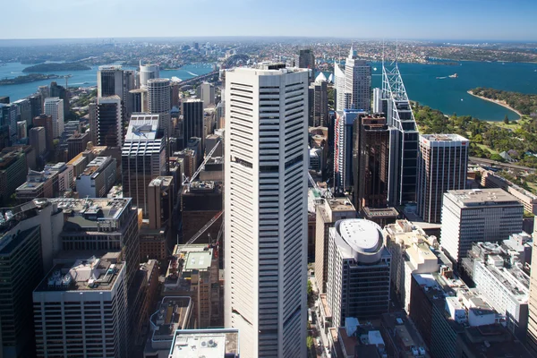 Veduta aerea di Sydney Guardando verso il porto — Foto Stock