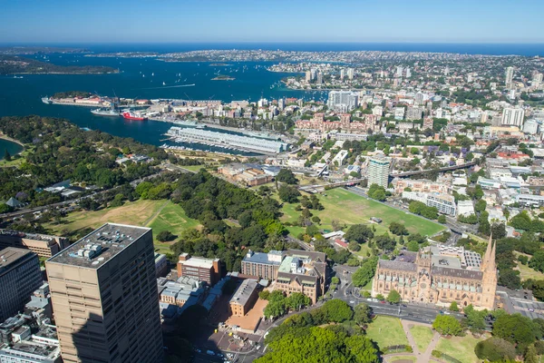 悉尼朝东的空中景观 — 图库照片