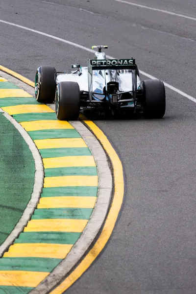 Mercedes f1 v akci na grand prix Austrálie — Stock fotografie