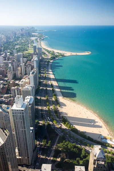 Chicago skyline lincoln park felé — Stock Fotó