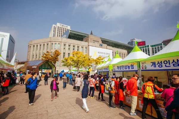 Seoul Plaza na Coréia do Sul — Fotografia de Stock